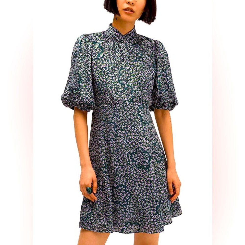♠️ NWOT! Kate Spade Floral Mini Dress - Picture 3 of 9
